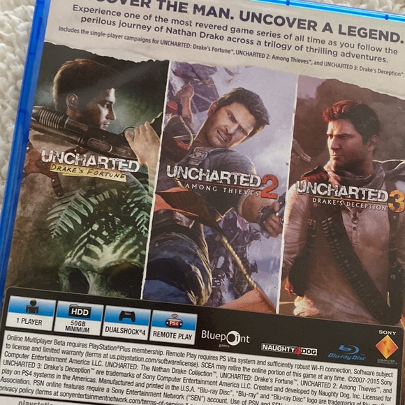 Uncharted The Nathan Drake Collection PS4 3 Games in one - Picture 13 of 13